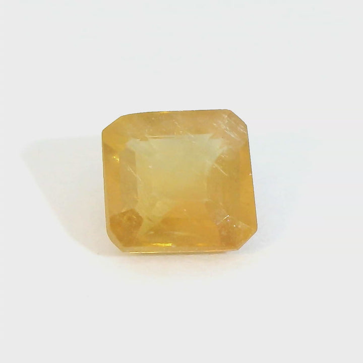 Radiant 1.05ct Asscher Cut Golden Yellow Sapphire