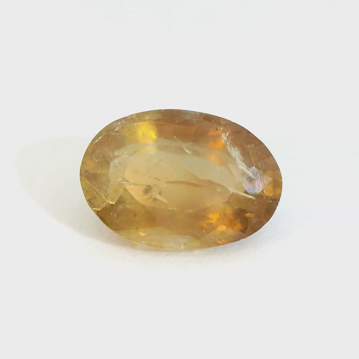 Radiant 3.269ct Oval Orange Sapphire