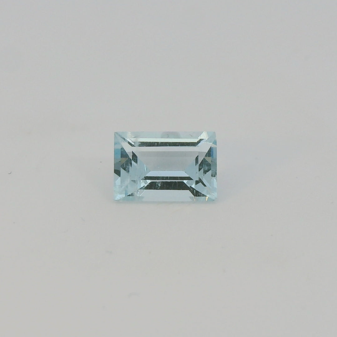 1.17ct Baguette Cut Light Blue Aquamarine