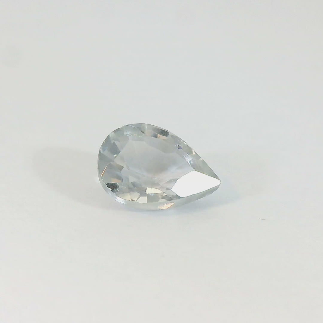 0.56ct Pear Shape Steel Grey Spinel