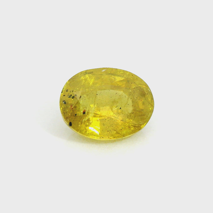 1.37ct Oval Shape Bright Yellow Sapphire