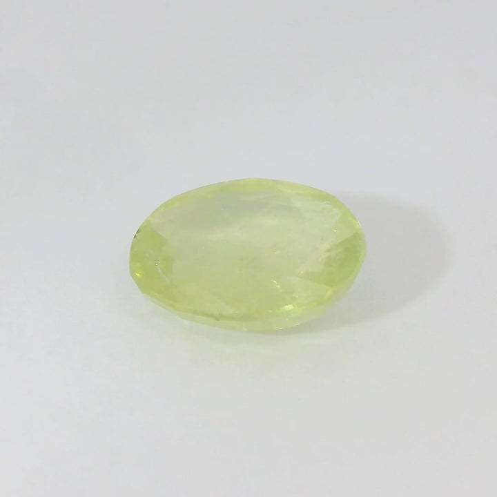 2.996ct Oval Shape Light Green Sapphire