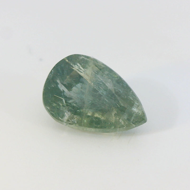 2.95ct Pear Shape Bluish Green Sapphire