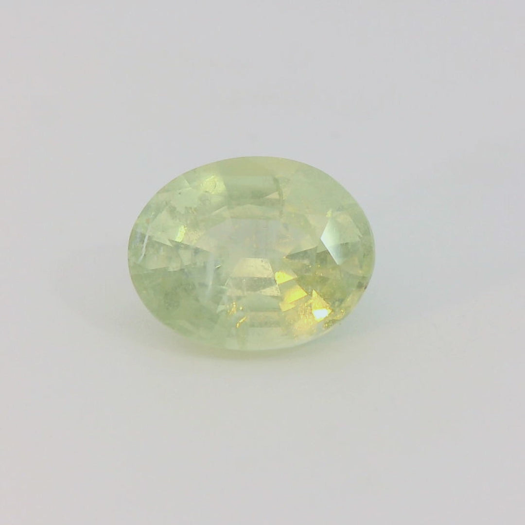 2.39ct Oval Shape Light Greenish Malawi Sapphire