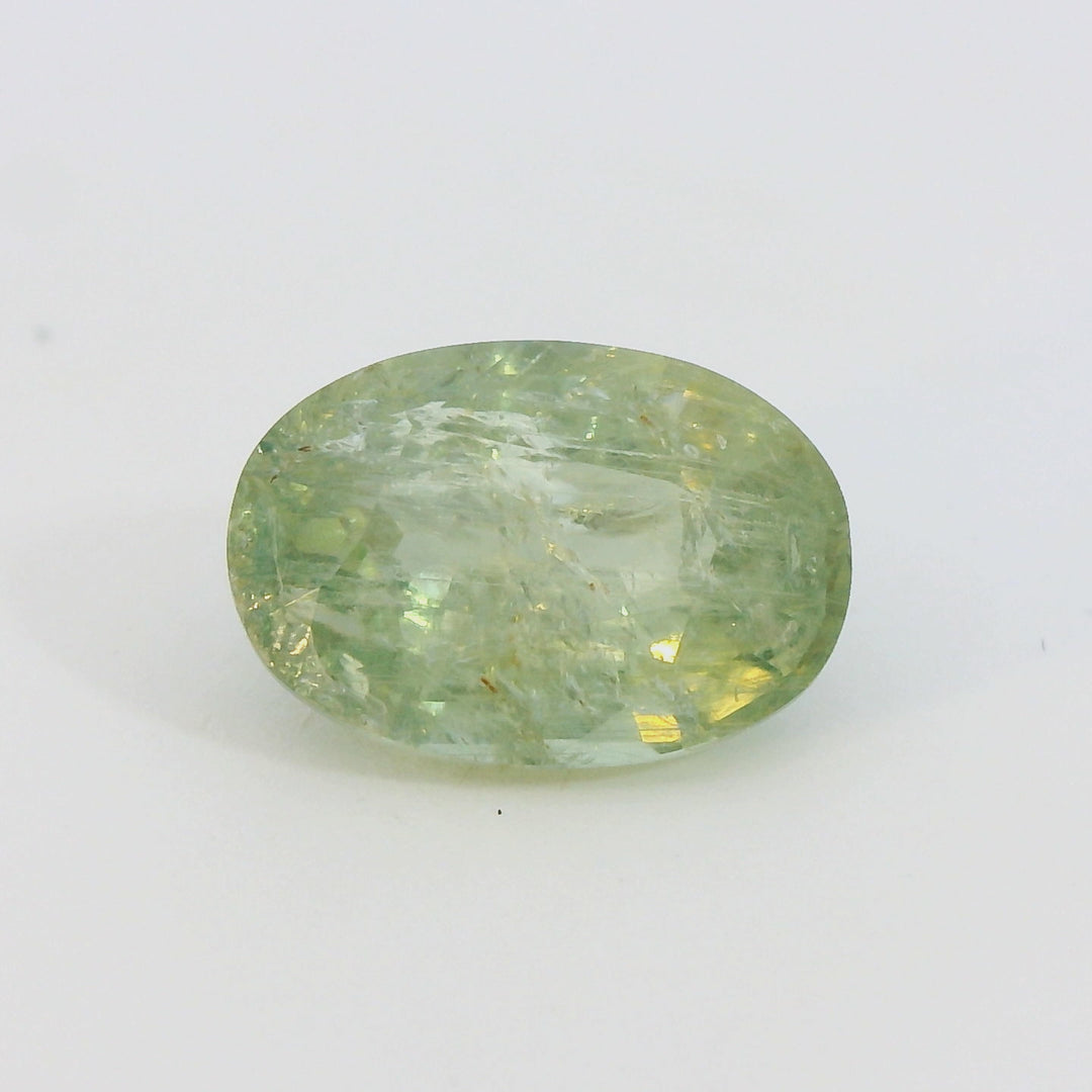 3.31 Oval Shape Leaf Green Sapphire