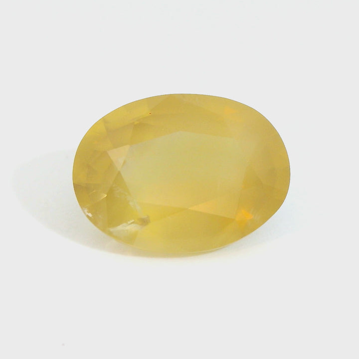 3.25ct Oval Shape Yellow Sapphire