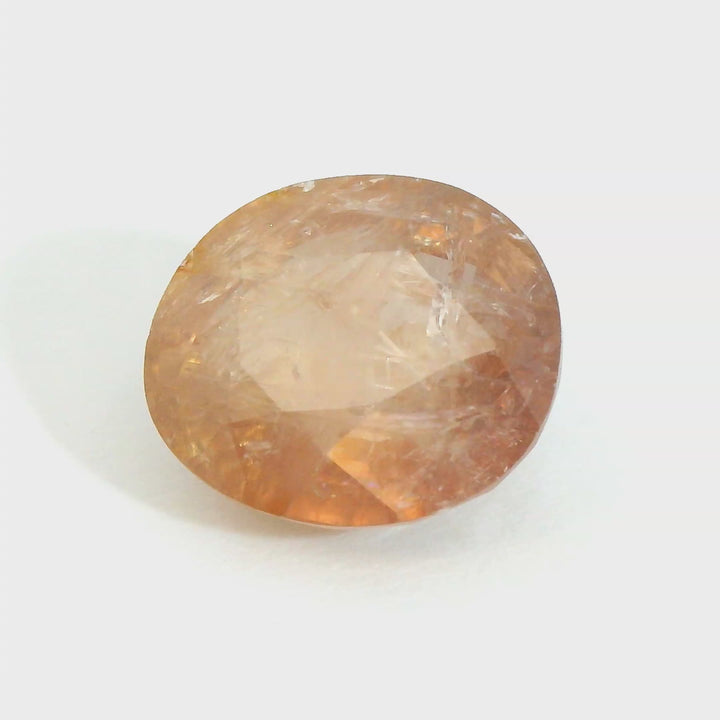 Elegant 5.064ct Oval Padparadsha Sapphire