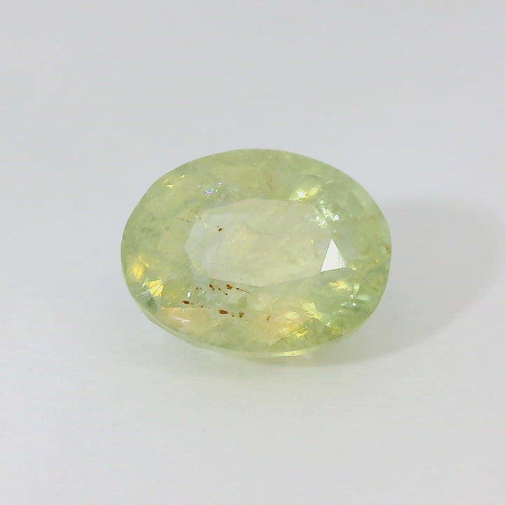 Radiant 3.486ct Light Sage Green Sapphire