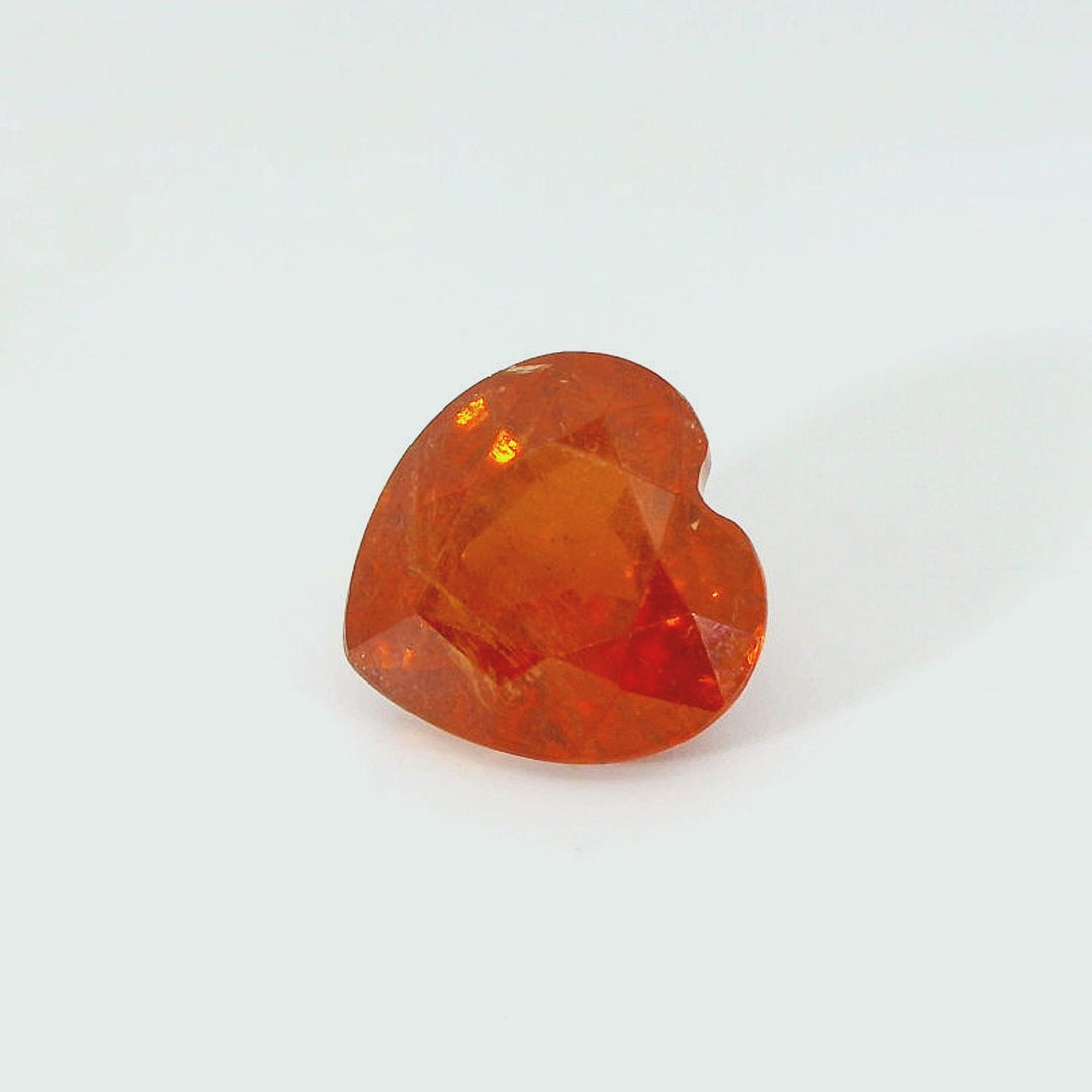 7.52ct Heart-Cut Fanta Orange Spessartite Loose Gemstone