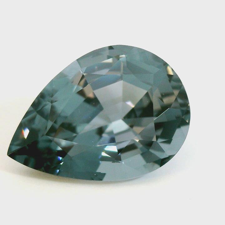 4.28ct Pear Shape Blue-Grey Spinel Gemstone