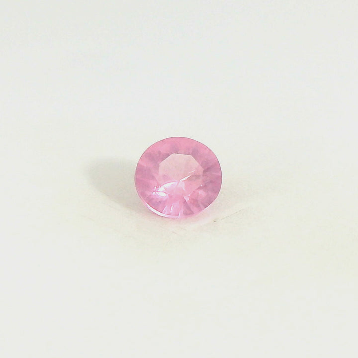 Elegant 0.105ct Round Cut Light Rose Pink Spinel