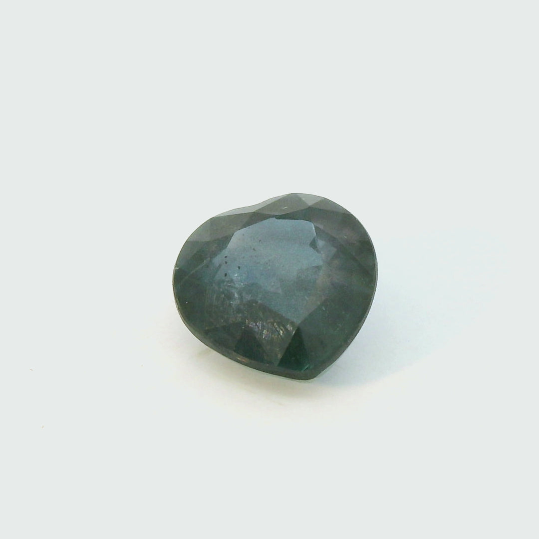 2.04ct Heart Shape Blue Sapphire