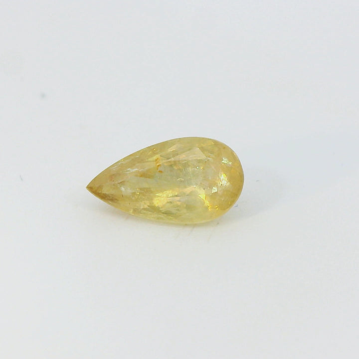 0.84ct Pear Cut Intense Yellow Sapphire