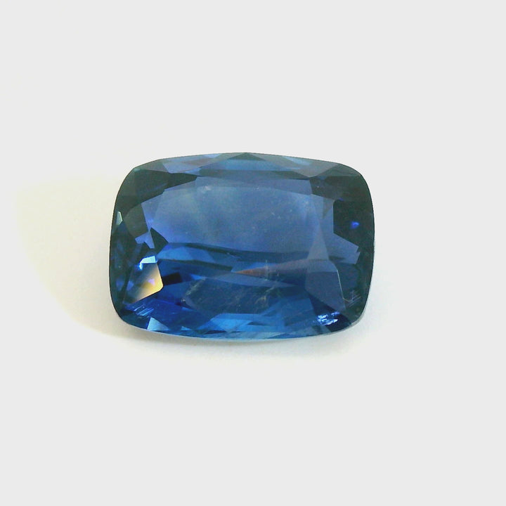 3.87ct Cushion Cut Natural Blue Sapphire