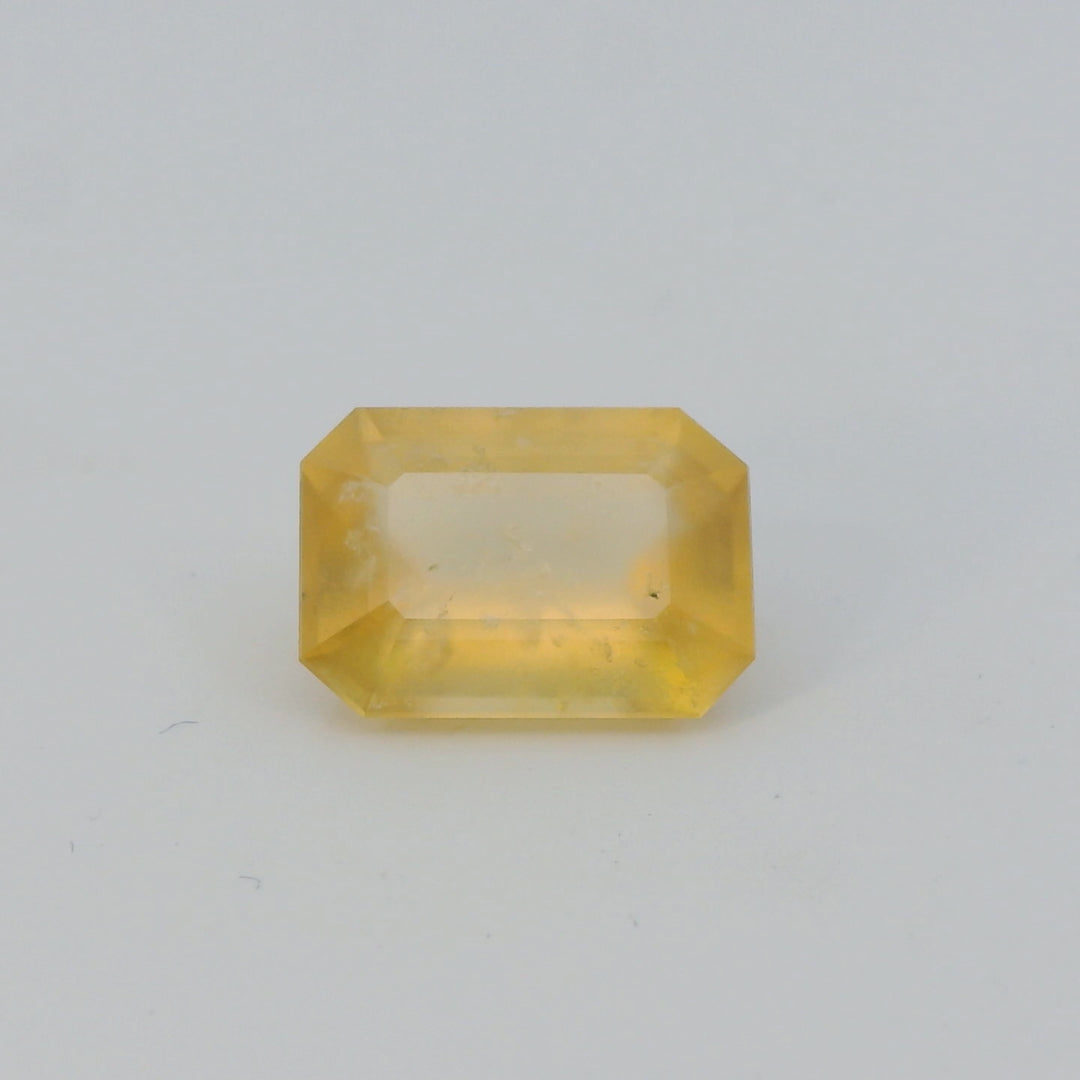 3.30ct Emerald Cut Intense Yellow Sapphire