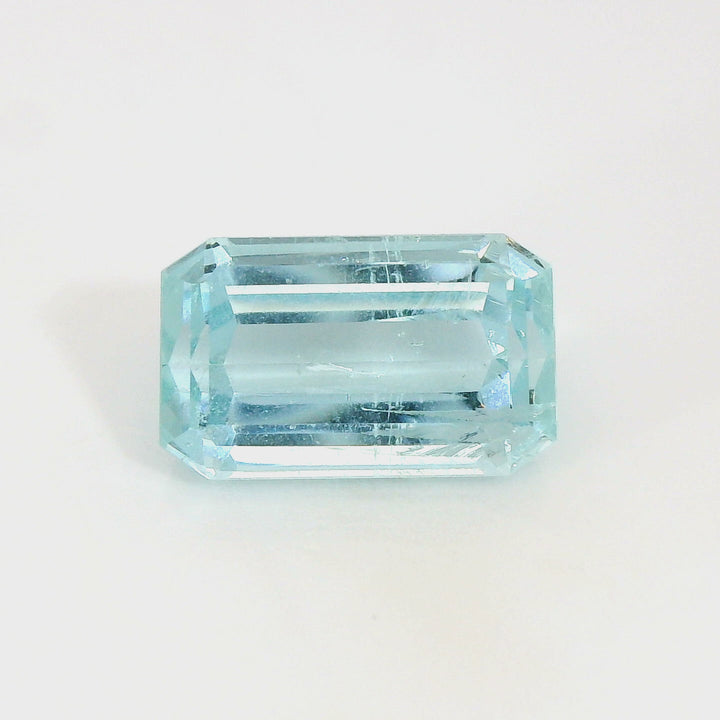 4.80ct Emerald Cut Medium Blue Aquamarine