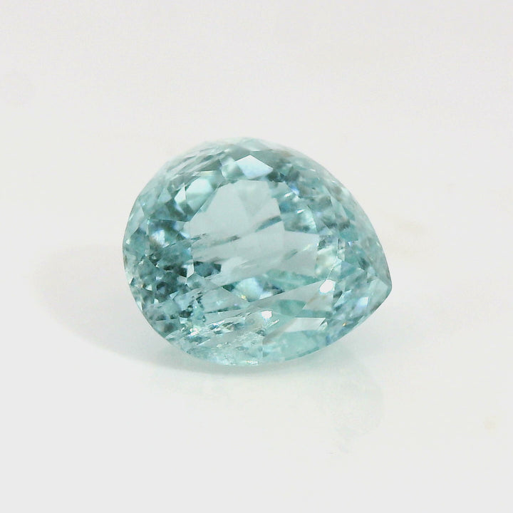 Stunning 9.88ct Pear Teal Blue Aquamarine