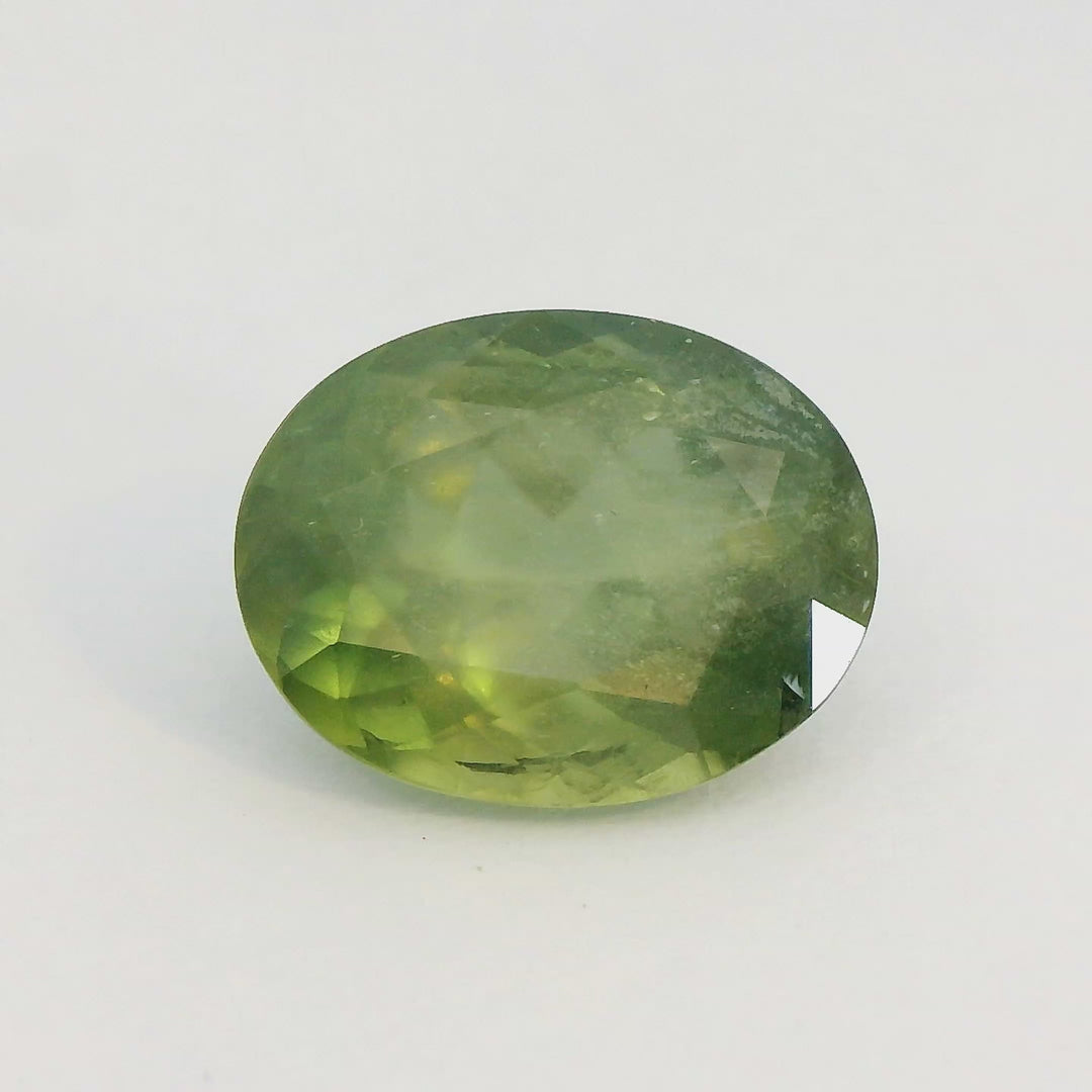 4.47ct Oval Shape Deep Green Sapphire