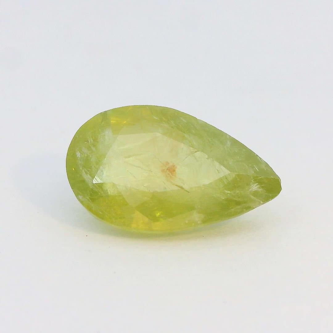 2.09ct Pear Shape Intense Green Sapphire