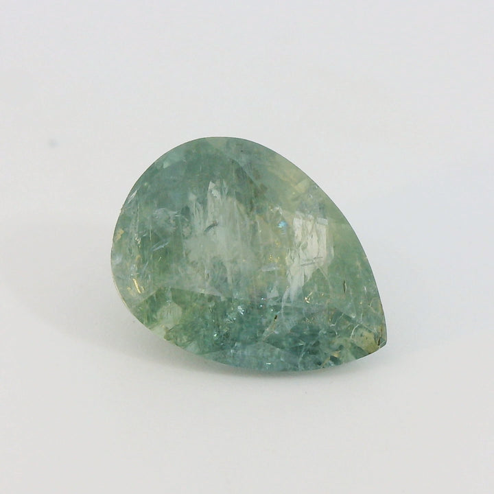 3.15ct Pear Cut Pine Green Sapphire