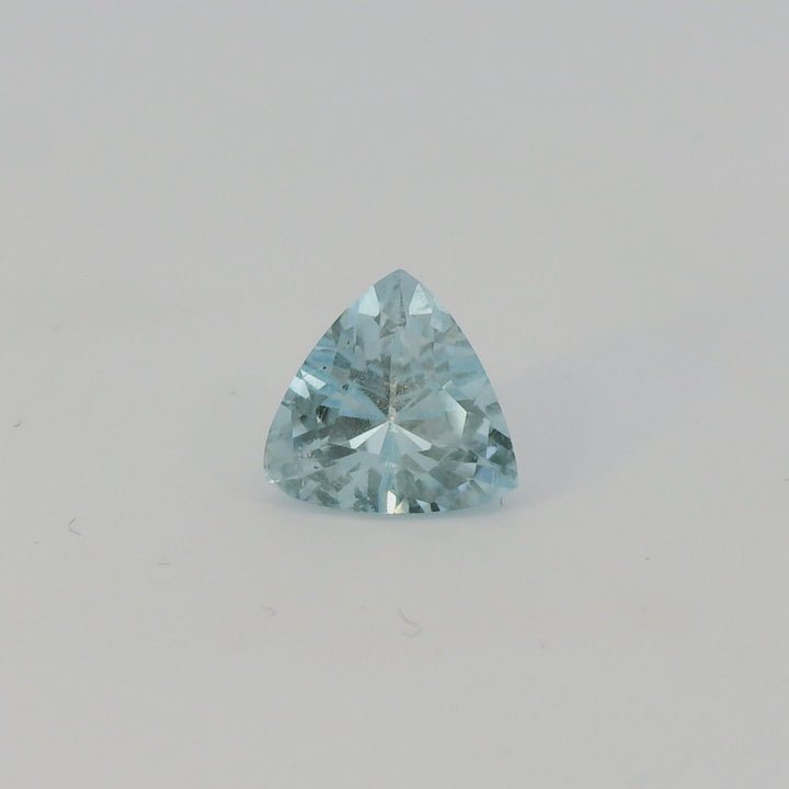 1.43ct Trilliant Cut Vivid Greenish Blue Aquamarine