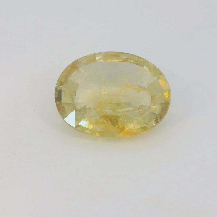 6.93ct Oval Shape Yellow Malawi Sapphire