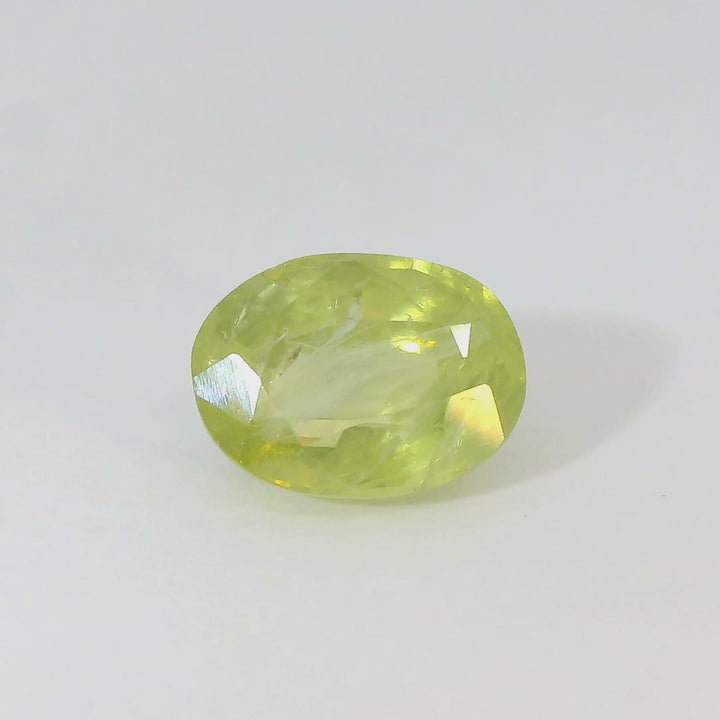 Elegant 1.781ct Oval Shape Olive Green Sapphire