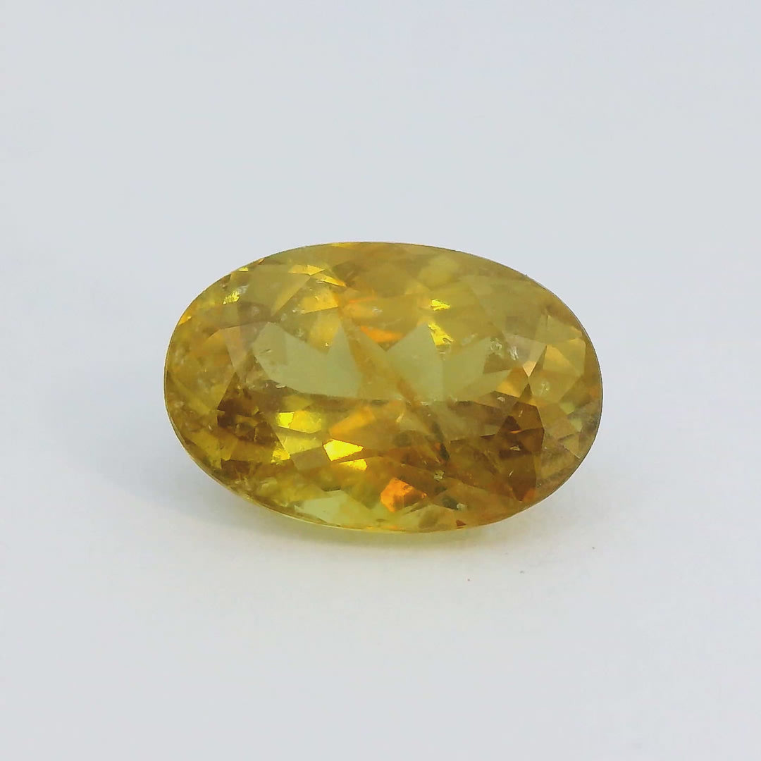 3.12ct Oval Shape Intense Yellow Sapphire