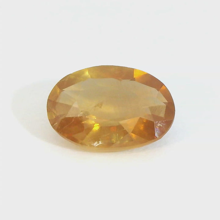 Radiant 1.321ct Oval Orange Sapphire