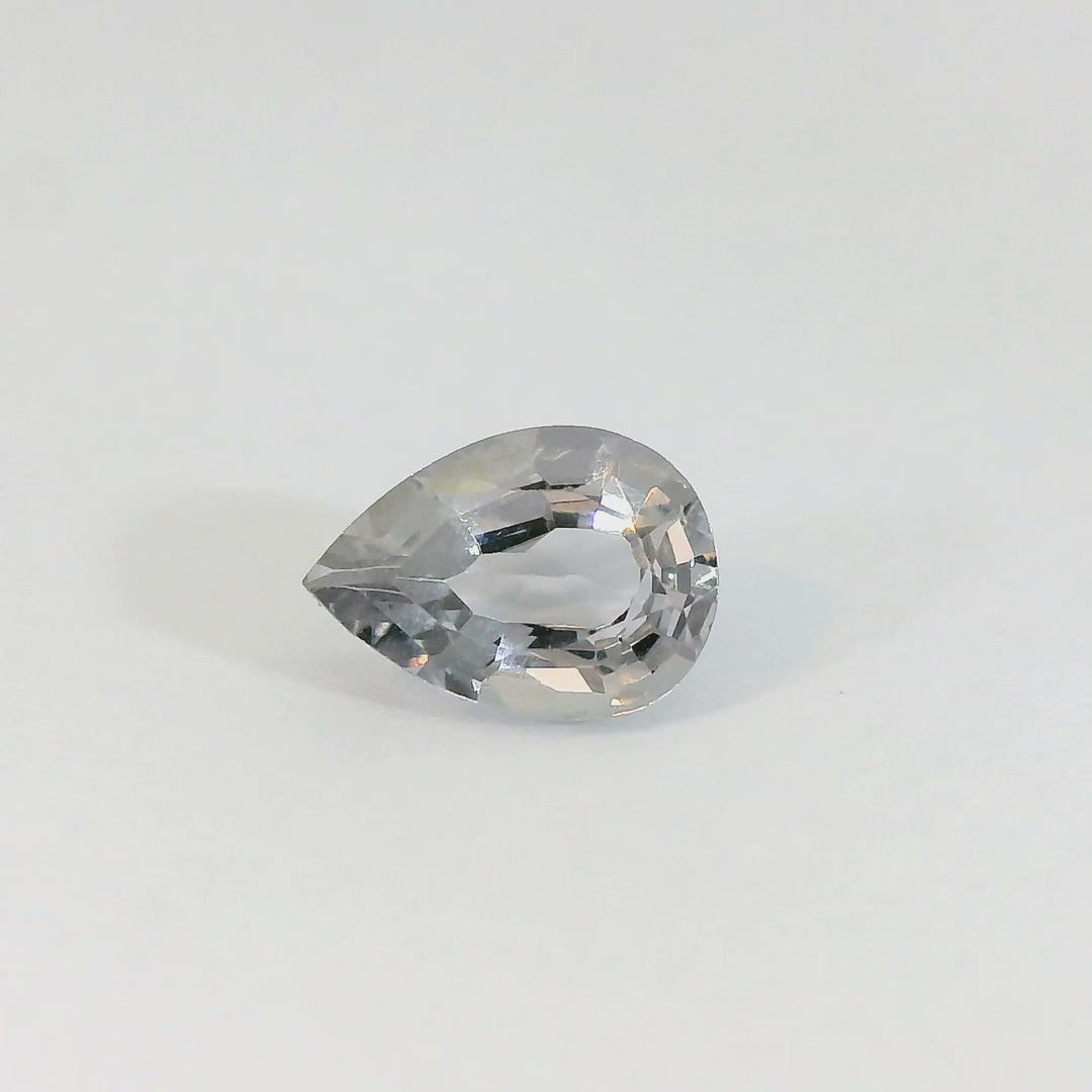 0.85ct Pear Shape Steel Grey Spinel