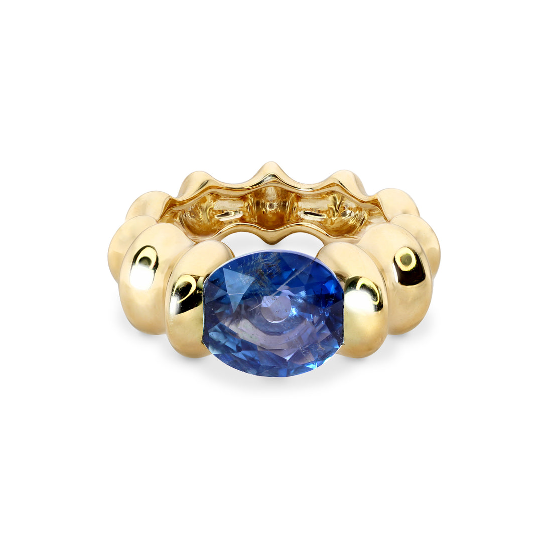 4.49ct Oval Shape Blue Sapphire